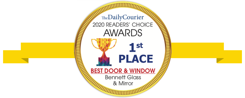the Daily Courier Reader's Choice Award for Bennett Glass and Mirror