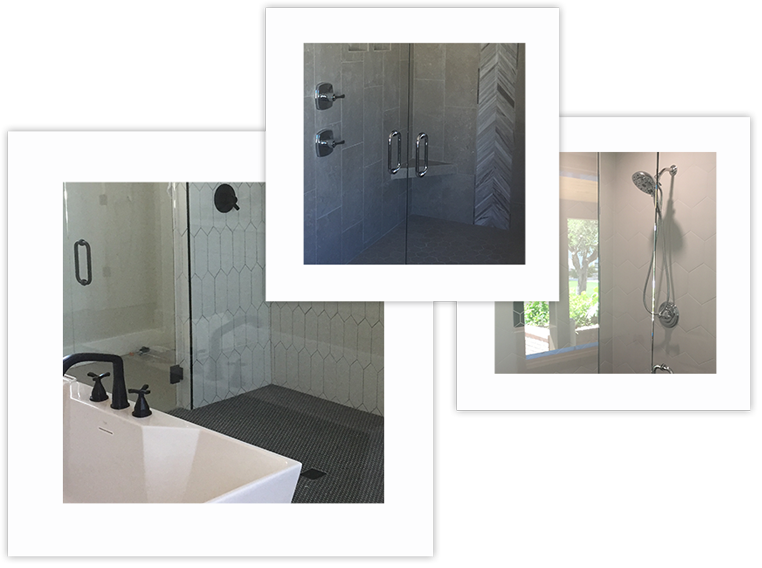 Bennett Glass and Mirror custom glass shower enclosures installed in Prescott, AZ